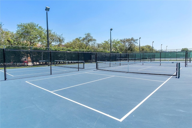 view of tennis court