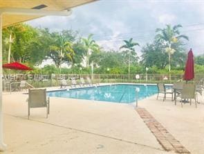 view of pool with a patio