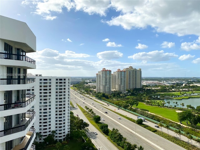 exterior space featuring a water view