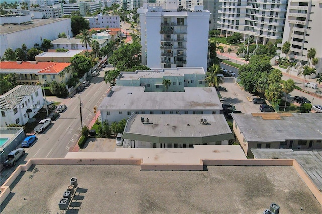 drone / aerial view featuring a view of city