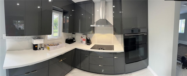 interior space featuring tile patterned flooring