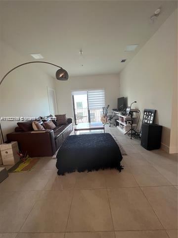 view of tiled bedroom