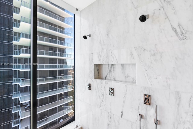 17141 Collins Ave Unit 2501, Sunny Isles Beach, FL 33160 - bathroom featuring tiled shower