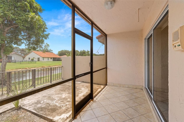 view of sunroom