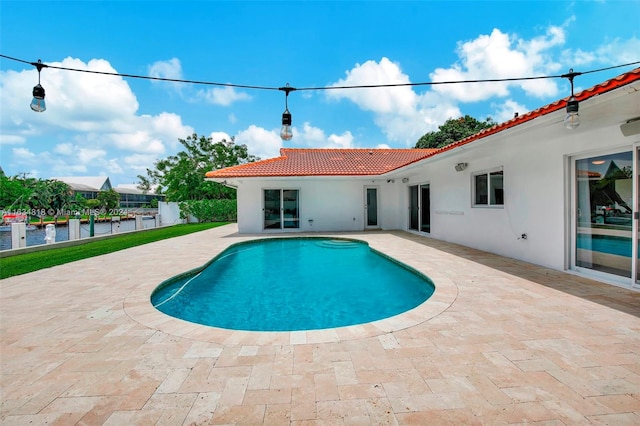 exterior space with a pergola and a patio area