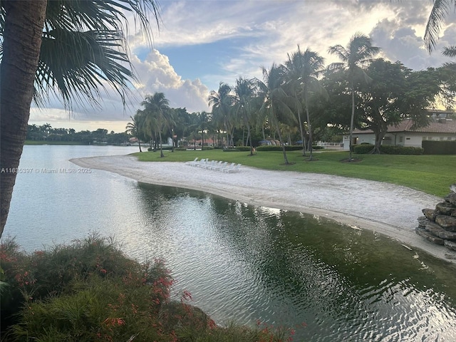 view of water feature