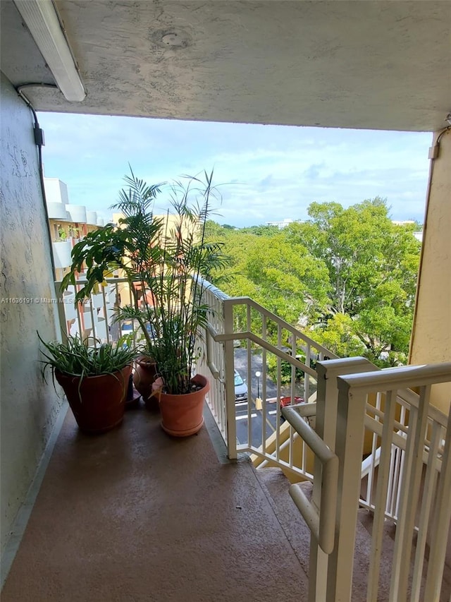 view of balcony