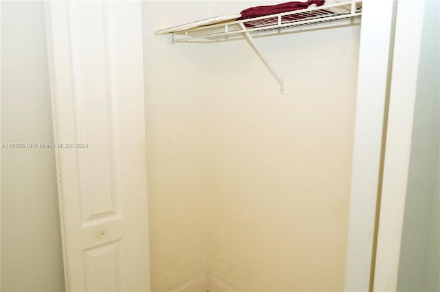 view of closet