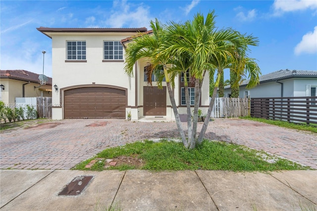 view of front of house featuring a garage