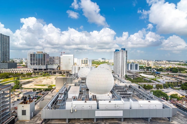 exterior space with a view of city