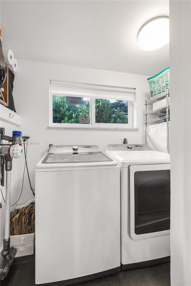 laundry room featuring washer and dryer