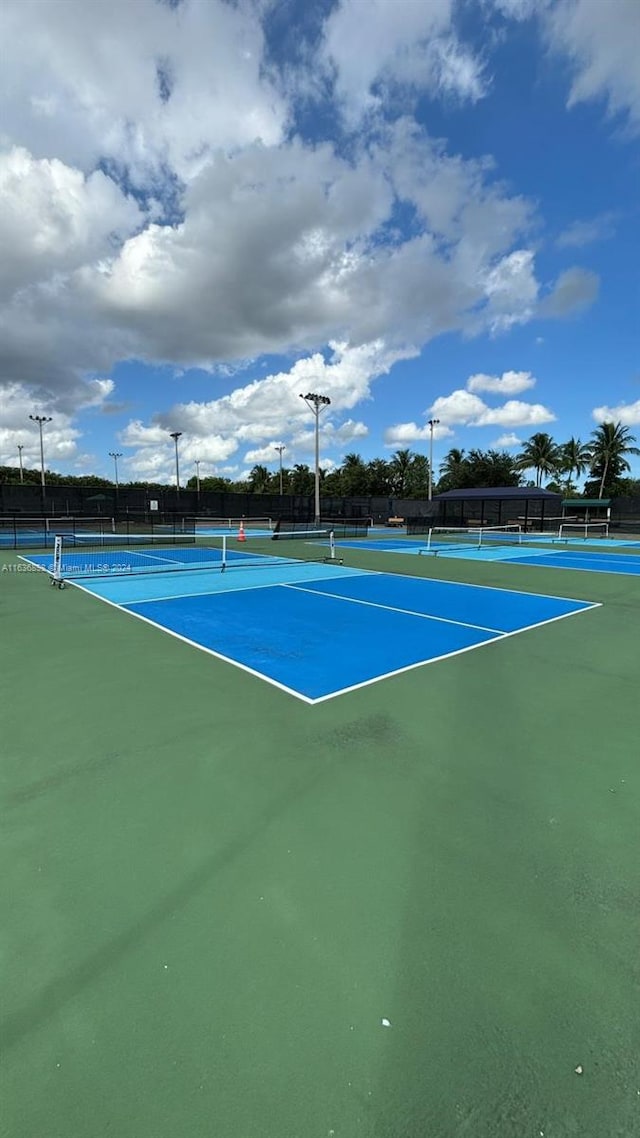 view of tennis court