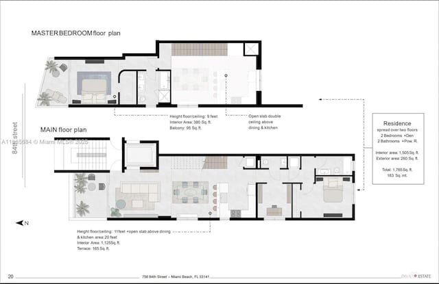 756 84th St Unit B, Miami Beach, FL 33141 - plan