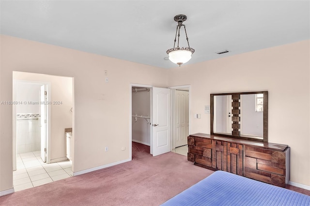 279 NW 119th Ave, Miami, FL 33182 - bedroom featuring light tile patterned floors, light carpet, baseboards, and visible vents