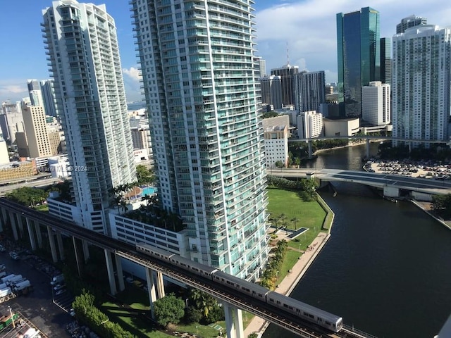 city view featuring a water view