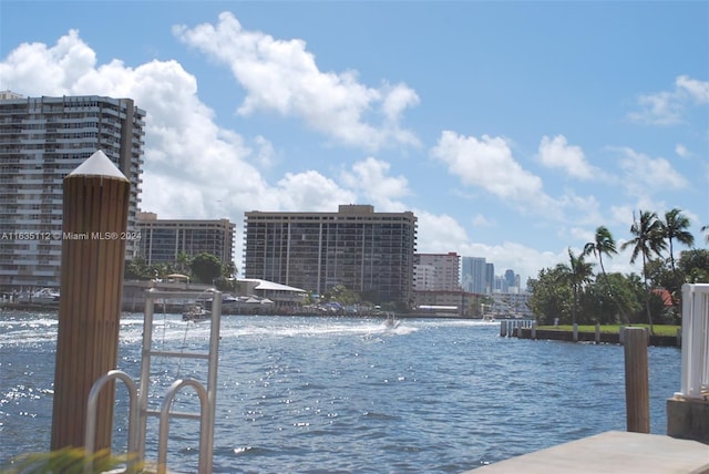 water view featuring a view of city