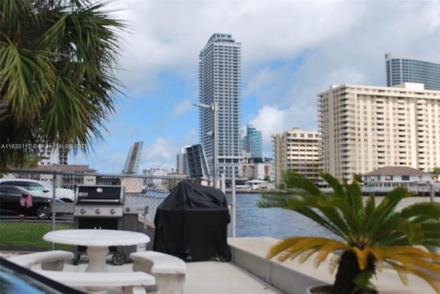 water view featuring a view of city
