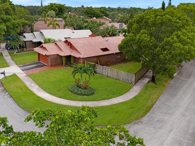 birds eye view of property