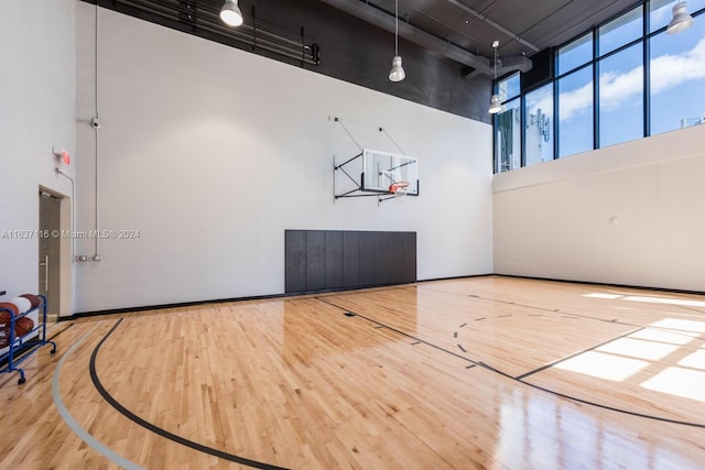 view of basketball court