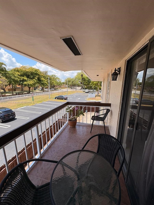 view of balcony