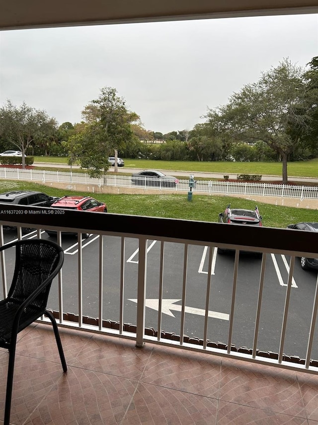 view of balcony