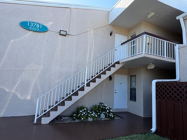 view of stairs