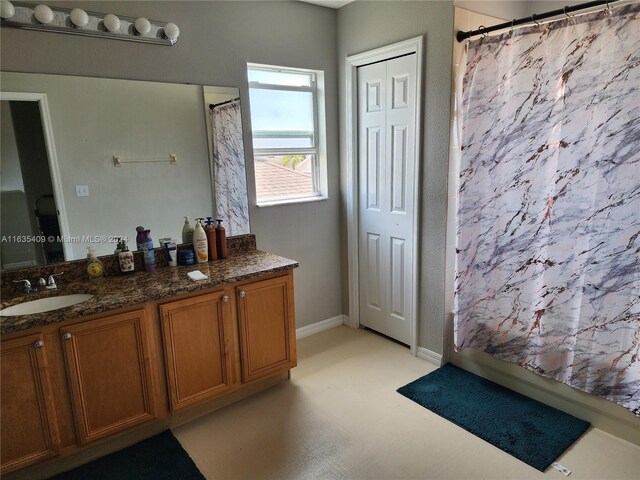 bathroom featuring vanity