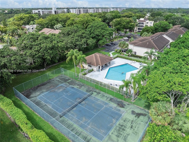 birds eye view of property