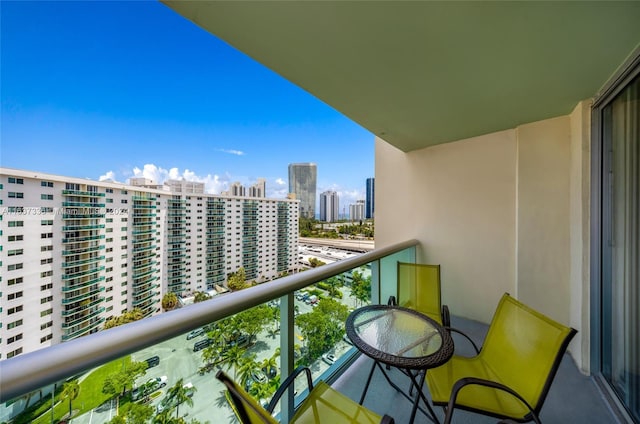 view of balcony