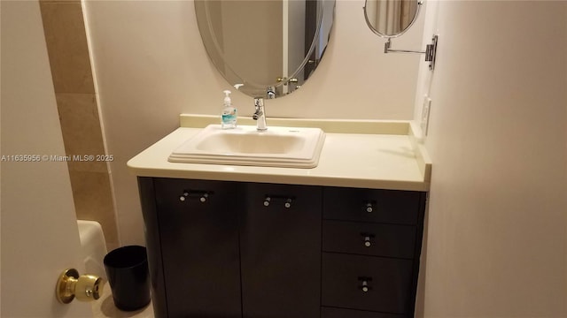 bathroom with vanity