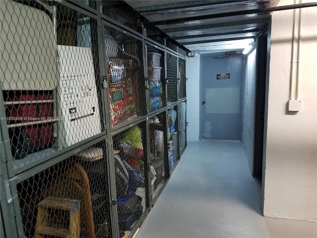 view of storage room