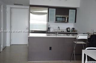 kitchen with stainless steel appliances and sink