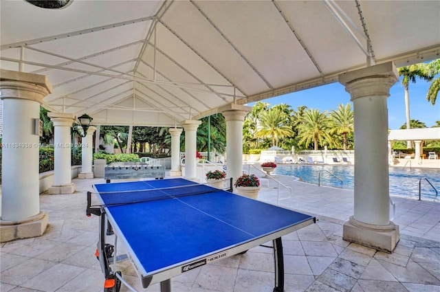 view of patio / terrace with a community pool