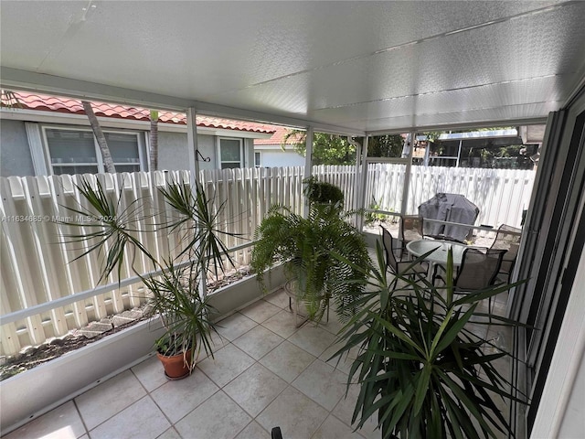 view of sunroom / solarium