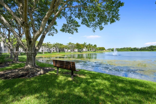 view of water feature