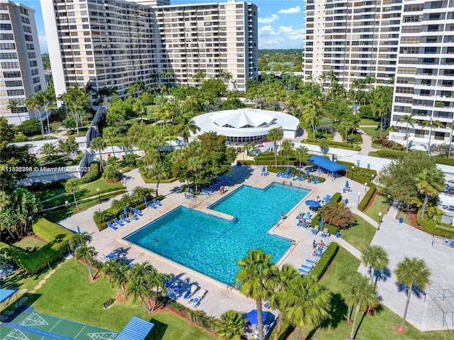 view of pool