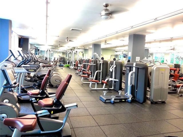 view of exercise room