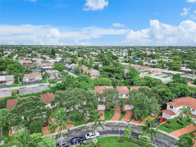 aerial view of residential area