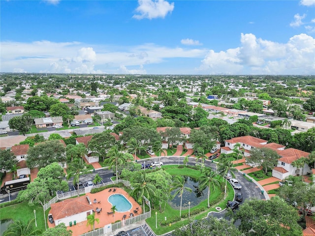aerial view of property's location featuring nearby suburban area