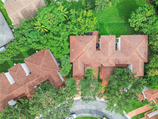 aerial view of property's location