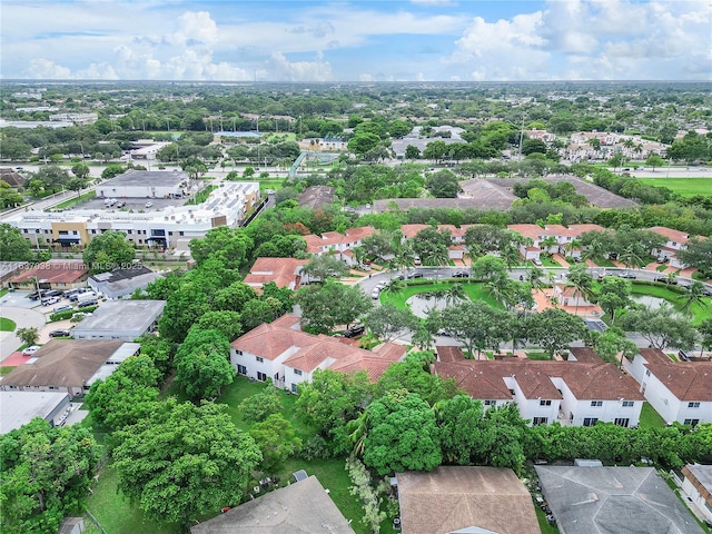 aerial view of residential area