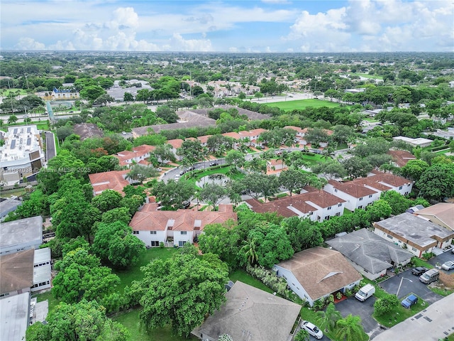 aerial view of residential area