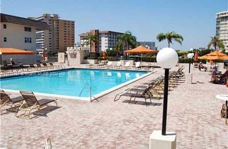 view of pool with a patio area