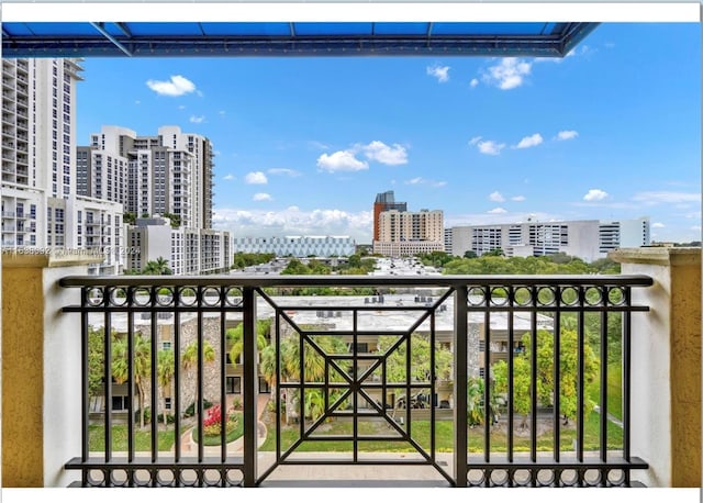 view of balcony