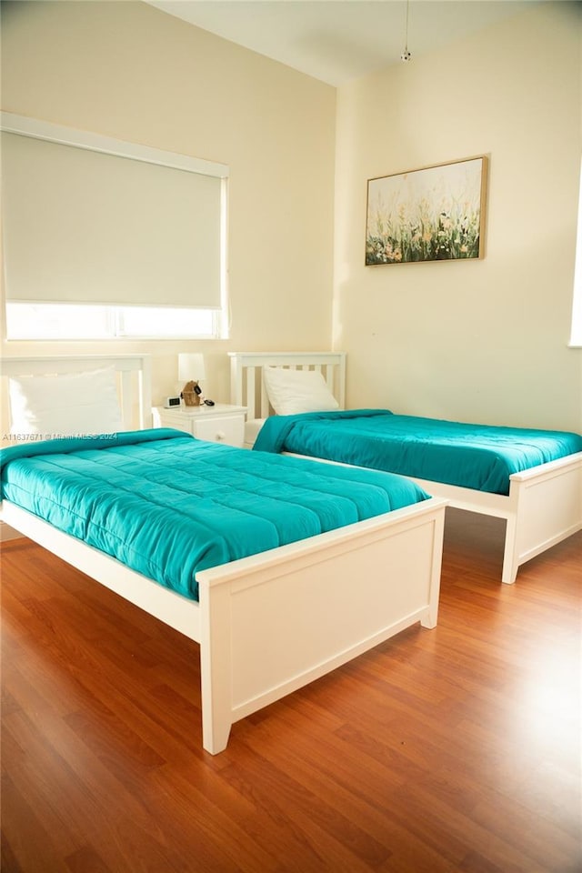 bedroom featuring hardwood / wood-style flooring