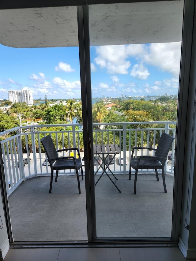 view of balcony