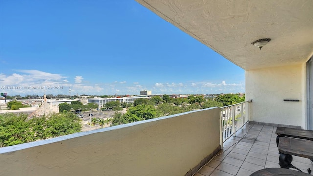 view of balcony