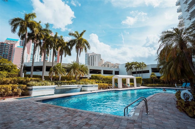 view of pool