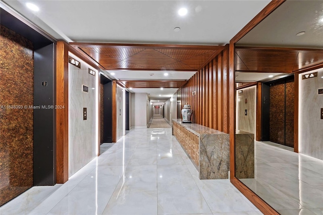 corridor with elevator