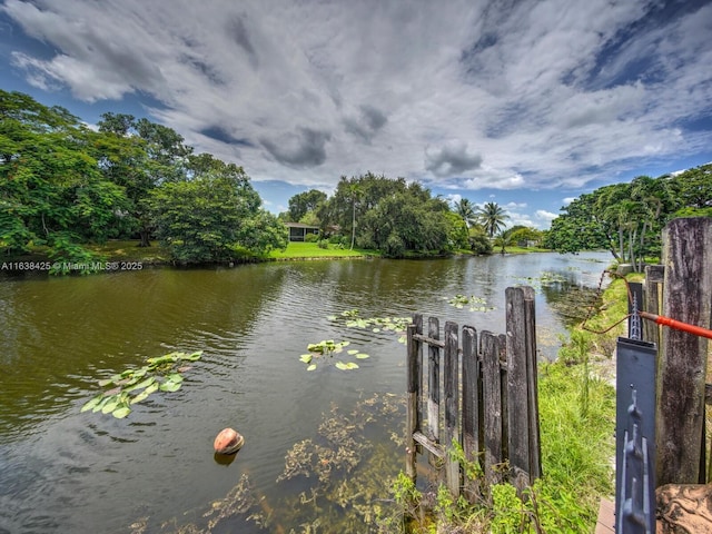 property view of water